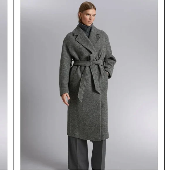 & Other Stories Charcoal Gray Wool Coat *SOLD OUT* - Picture 2 of 9